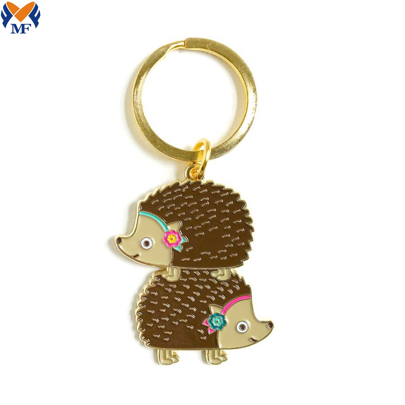 Cute Hedgehog Keychain Jpg