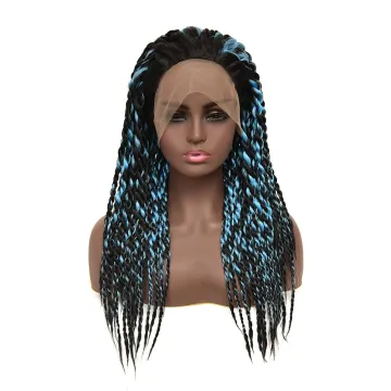 Braid Wigs IN STOCKS Lace Front Synthetic Hair Wigs Long Box Braided Lace Wigs for Black Women
