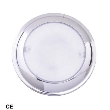 7\" LED Dome Light SS Low Profile - Sensor Touch Dimmable Marine & Vehicle Light