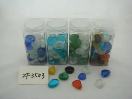 decorative glass cobbles