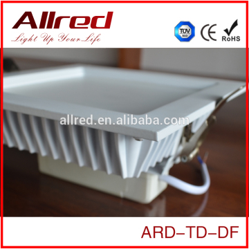 Square shape aluminum alloy+PC AC200-240V indoor illumination lamp 20W SMD LED Downlights