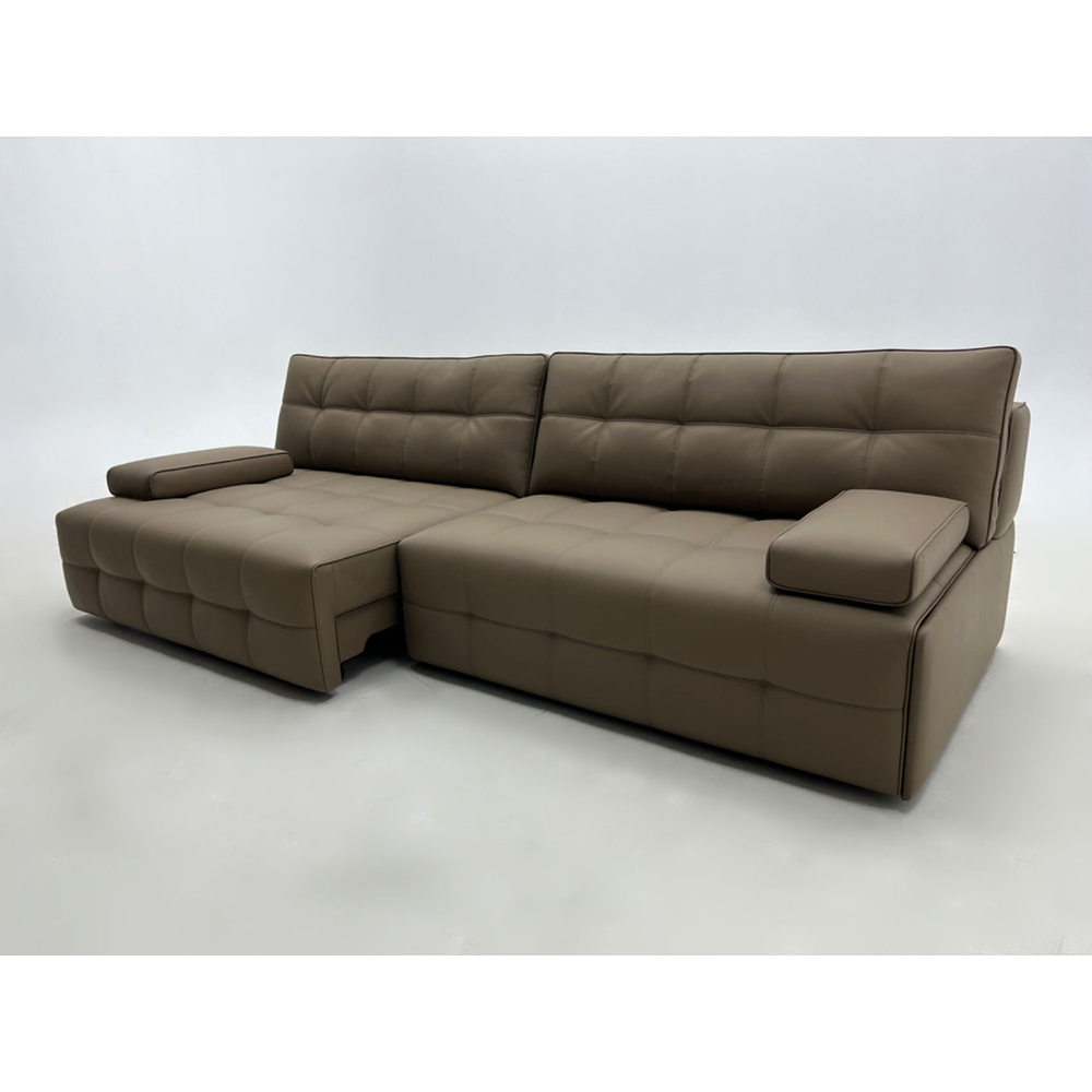 Modern Leather Sofa with Power Recliner