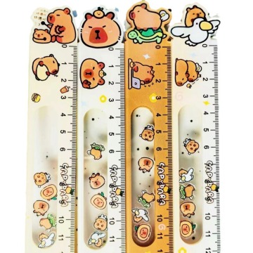 Kawaii Cartoon Capybara Acrylic Rulers - 4 Styles