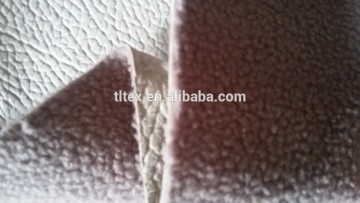 2015新しいデザインラムウールが結合した /多くのパルテンを備えた新しいデザインソファ生地 /家具ファブリックを選択する