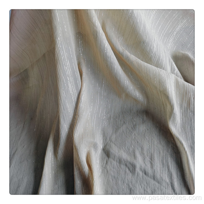 polyester crepe chiffon lurex fabric for dress