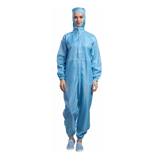 Herbruikbare cleanroom coverall met kap-bottons