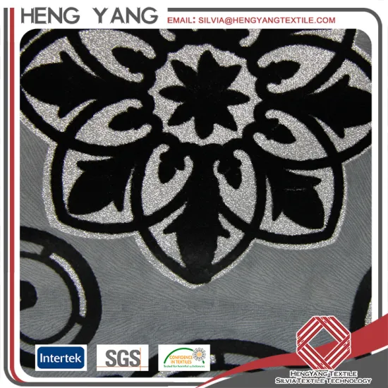 Stable Quality Polyester Upholstery Sofa Cover Burnout Fabric For Home Textile