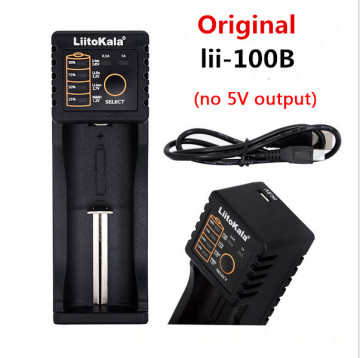 HK LiitoKala Lii-100 B 18650 Battery Charger For 26650 16340 CR123 LiFePO4 1.2V Ni-MH Ni-Cd Rechareable Battery (no 5V output)