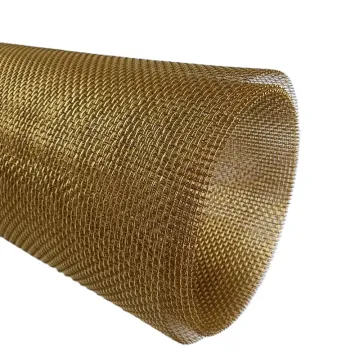 Coarse Plain Woven Brass Metal Mesh Screen Sheets