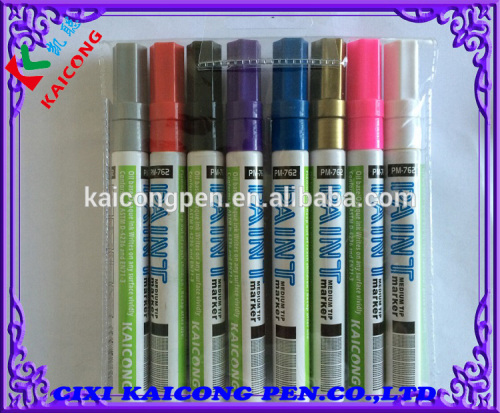 KAICONG Aluminum barrel paint marker PM-762 Japanese nib,Valve action ,metal ,medium tip Paint marker