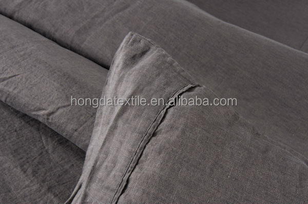 Stone Washed Linen Sheets 100% French Linen Bedding Bed Sheet Sets