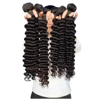 Human Hair Weaves Bundles Brazilian Bundles Wholesale Human Hair Extension Vendor Indian Human Hair Supplier