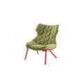 Foliage Single Lounge Armchair With Black Legs