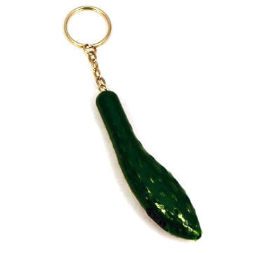 LED keychain, cucumber shape, customized designs are accepted