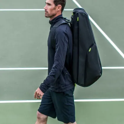 Large Capacity Tennis Racquet Bag Backpack - Wimbledon GreatSpeed Wilson Head NK Acosen