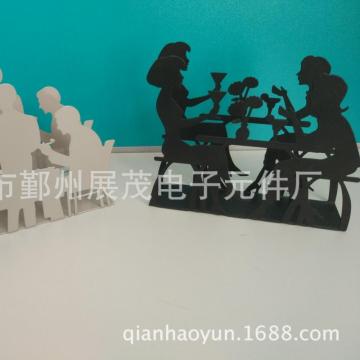 Humanoid metal paper towel holder envelope holder