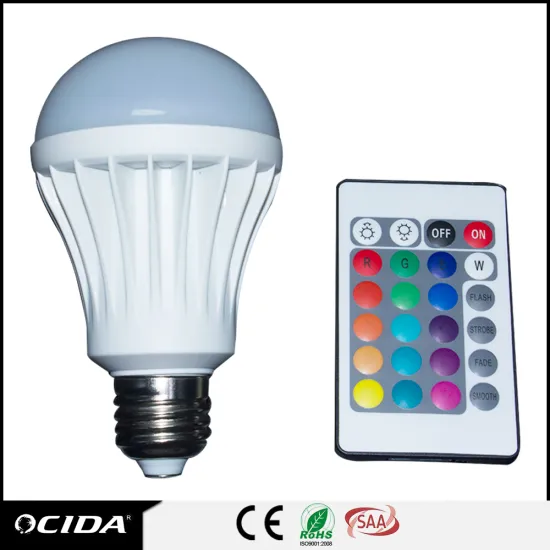 Latest Design AC85-265V led lamp bulb, 5w led rechargeable bulb, LED recharge & discharge bulb with remote control