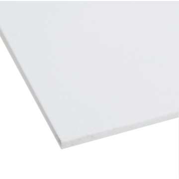 White PVC plastic sheet