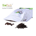 customized plastic flat bottom coffee bag with valve