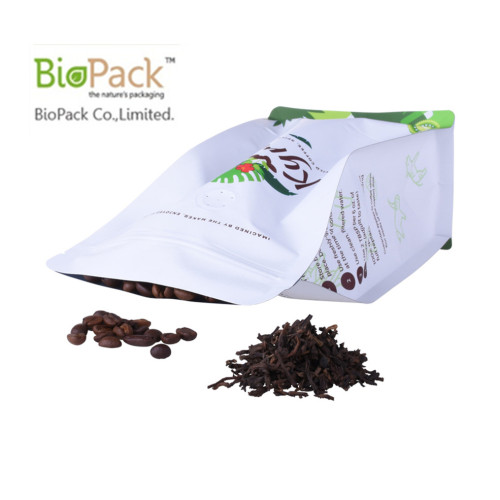 customized plastic flat bottom coffee bag with valve