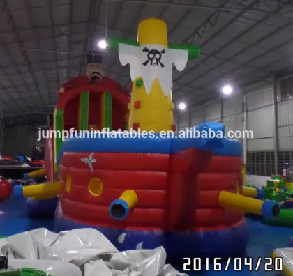 2016 POPULAR PIRATE SHIP INFLATABLE SLIDE CORSAIR