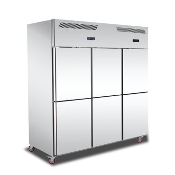 Commercial Stainless Steel Dual Temperature Freezer Refrigerator with Single Compressor