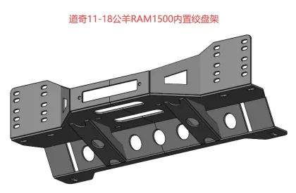 Winch Mount Bracket Capstan for Off-Road Vehicles: Pajero, Tuntra, Defender, Discover, Everest, Ram