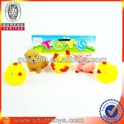 hot small rubber bath toy animal baby toy