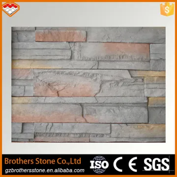 2015 hot sale lightweight artificial grey stone wall cladding