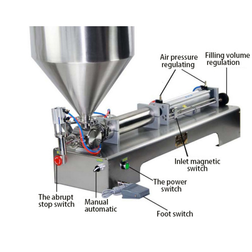 Máquina de embalagem de líquido + pasta