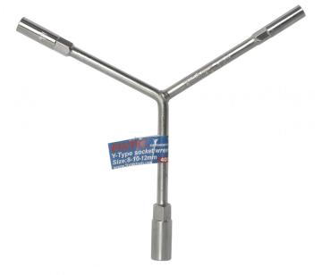 FIXTEC ferramentas manuais 10 * 12 * 14/12 * 14 * 17 chave de soquete tipo Y