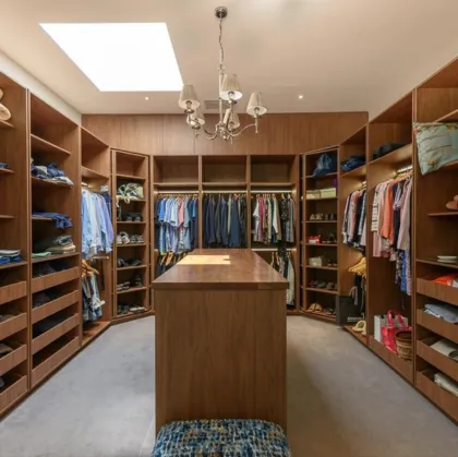 Light Luxury Stainless Steel Wardrobe Cabinets for Bedroom and Home Furnishing