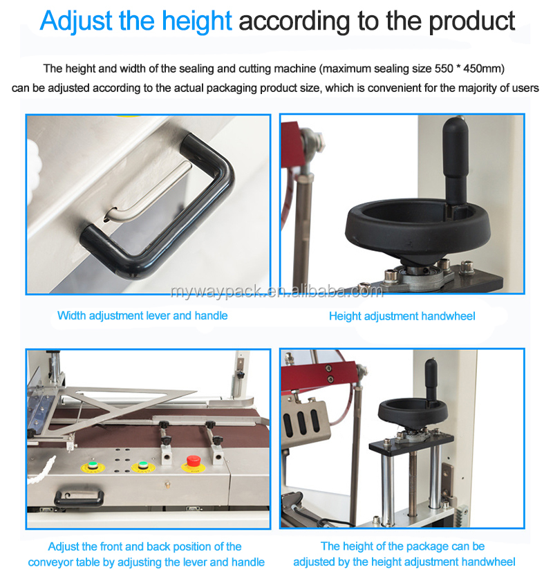 Myway Machinery Pneumatic ประเภทเครื่องห่อหุ้มด้วยความร้อนอัตโนมัติ