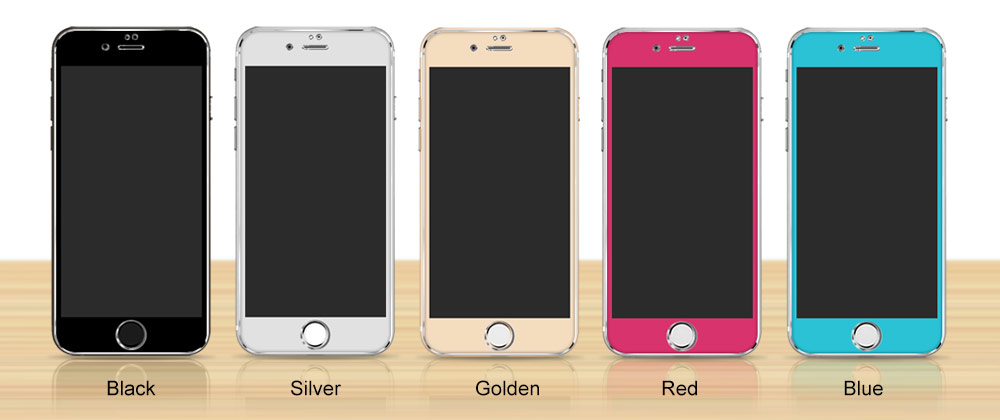 colorful tempered glass screen protector