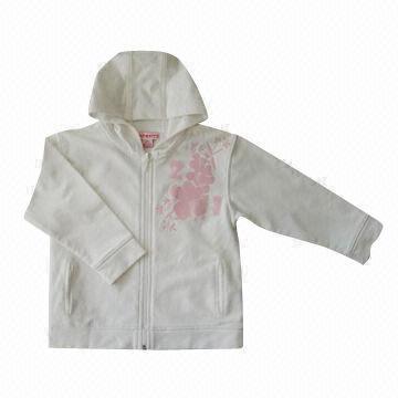 Children's Hooded Jacket, Long and Short Sleeves, Made of 100% Cotton