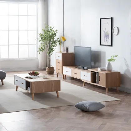 Recycle modern wood tv cabinet/wood living room furniture tv stand with cabinet