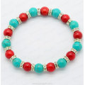 Red Coral Turquoise bracelet