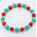 Bracelet Turquoise Corail Rouge