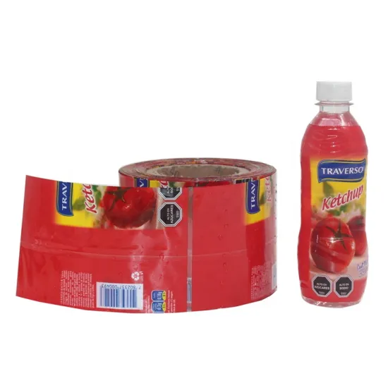 Custom PVC/PET Heat Shrink Labels for Bottle Shrink Sleeves