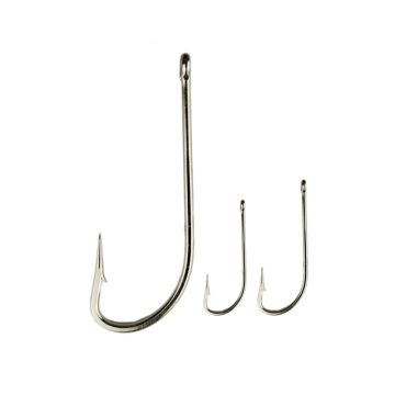 Cangkuk memancing keluli tahan karat besar dan panjang - 420SS 0'Shaughnessy 8216SS 8#-6/0#