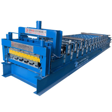 Glazed Metal double layer roof tile making machinery