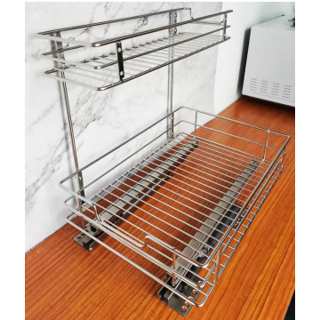 2-Tier Under Sink Storage Pull Out Cabinet Organizer