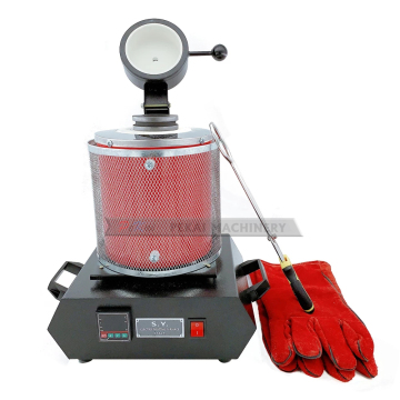 1/2/3KG Graphite Crucible Mini Electric Metal Melting Furnace