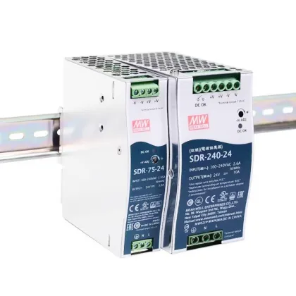 Mingwei SDR-120 12/24/48V Guide Rail Thin 120W Switching Power Supply Guide