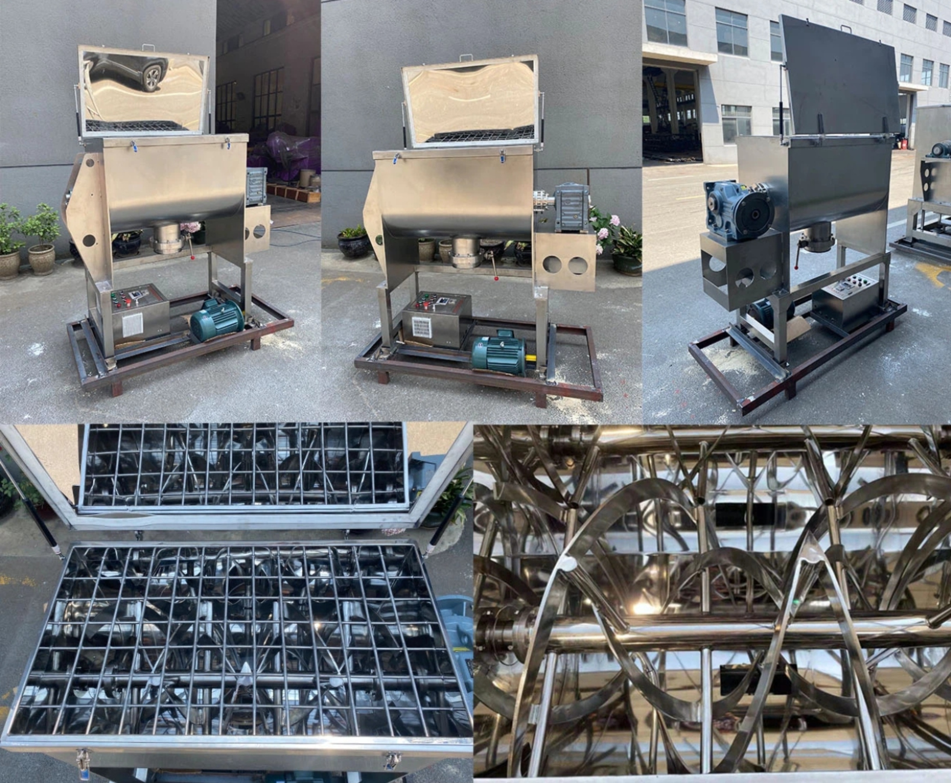 Stainless Steel Ribbon Paddle Type Mixer