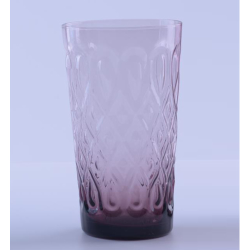 Vaso de agua único cubierto de colores para la venta