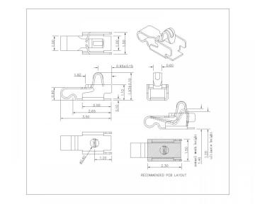 SF-035-XX-06 स्प्रिंग फिंगर L 3.5 मिमी