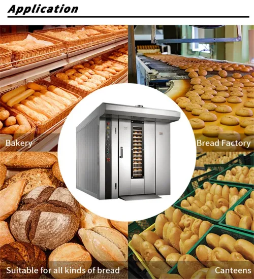 Manufacture Direct Sale 380V Bakery Rotary Gas electric German Bread Oven Industrial Bread Baking Oven for Sale