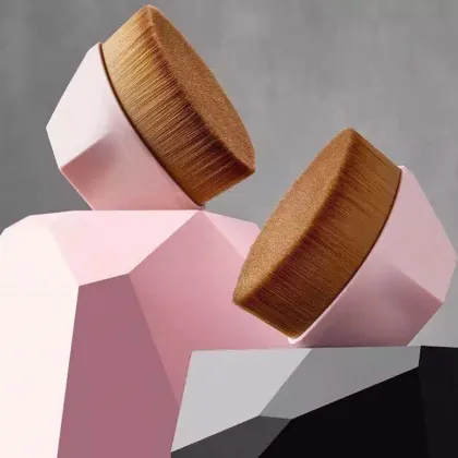 Customizable Logo Pink Magic Makeup Liquid Foundation Brush