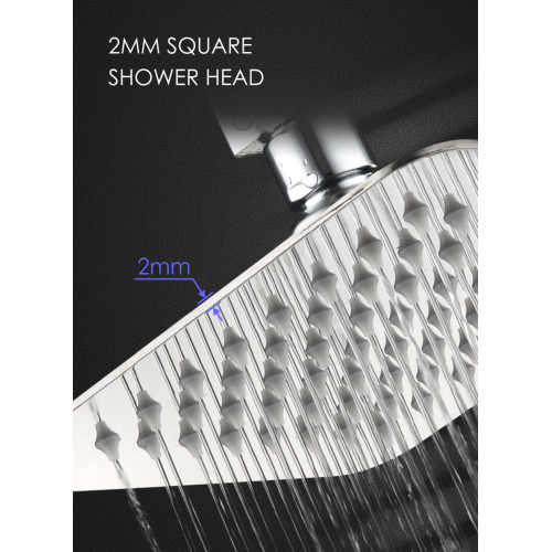 Ultrathin Stainless Steel Shower Head 2mm Ultrathin SUS304 Square Shower Head Manufactory